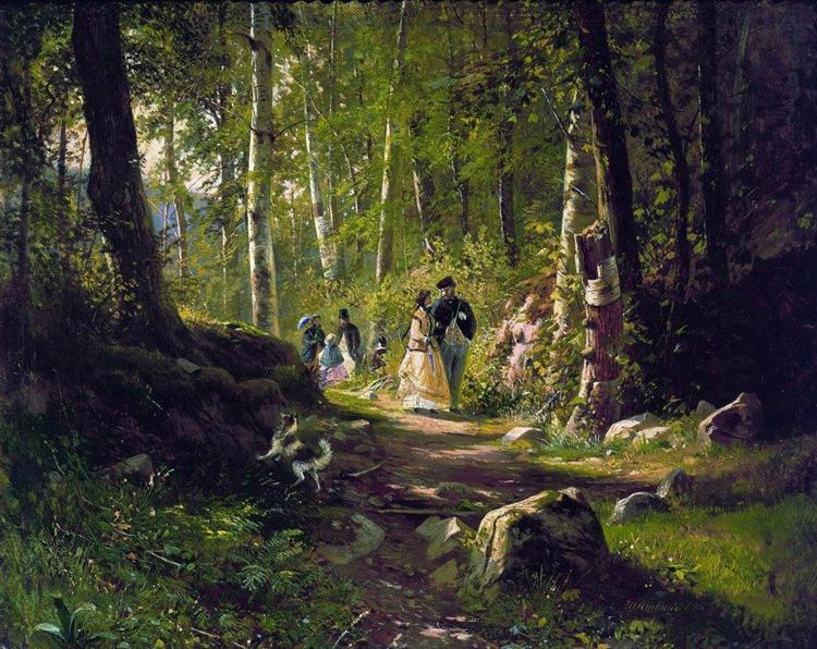 A Walk in the Forest - Ivan Shishkin (1869)
