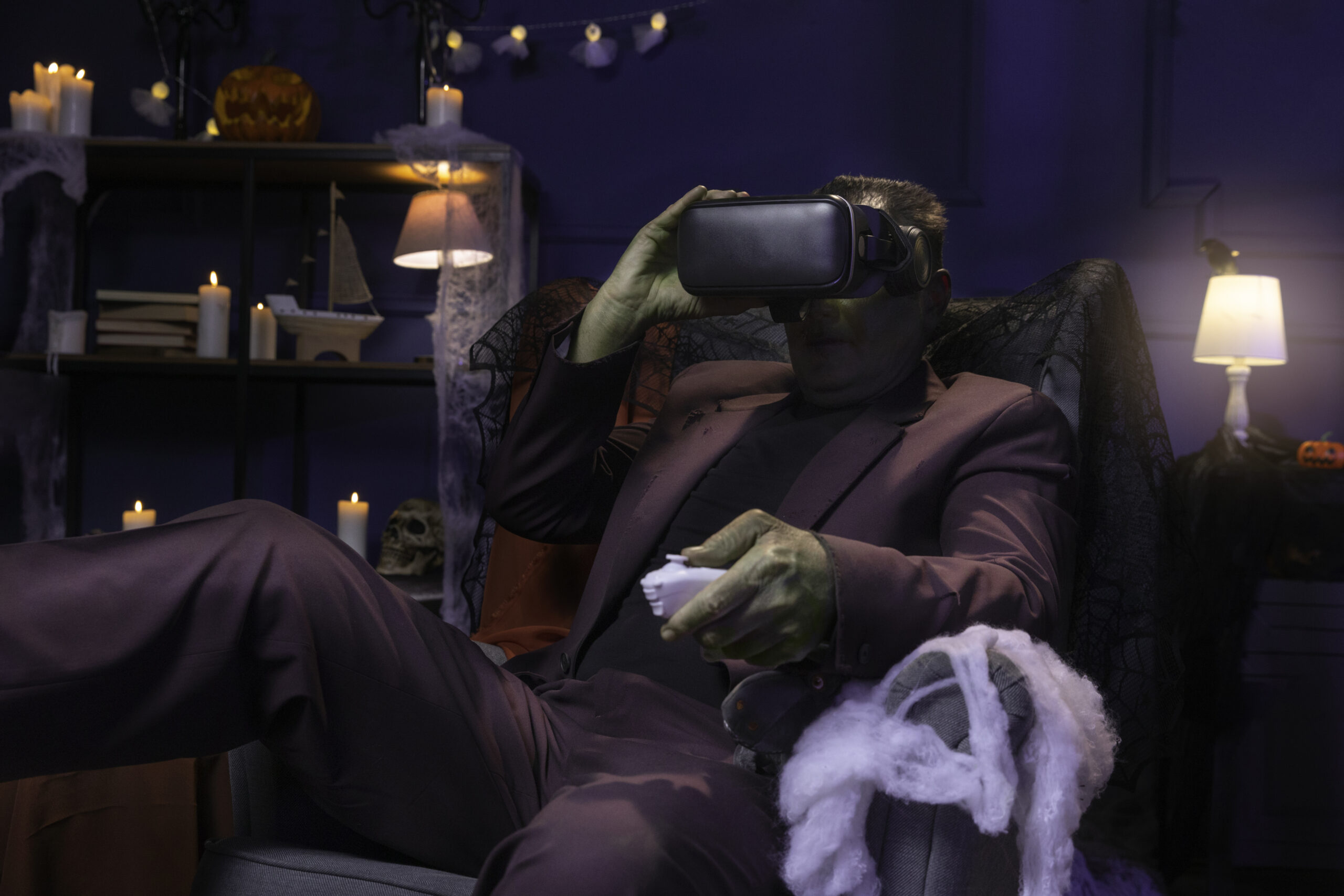 A Frankenstein with a VR headset