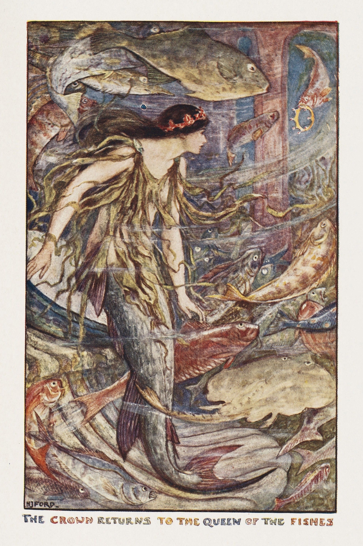 The Crown Returns to the Queen of the Fishes - Henry Justice Ford, 1906